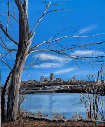 KC skyline painting