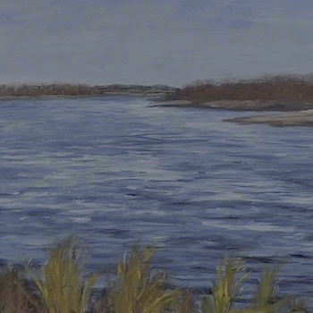 Missouri River fall painting